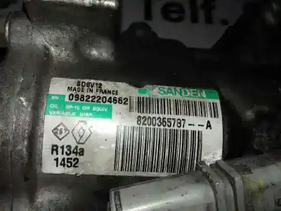 Second-hand car spare part air conditioning compressor for renault kangoo profesional oem iam references 8200365787  452