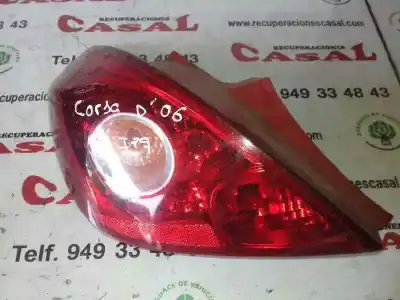 Second-hand car spare part LEFT TAILGATE LIGHT for OPEL CORSA D  OEM IAM references 13186350  