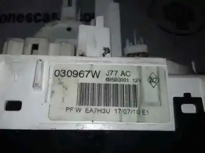 Peça sobressalente para automóvel em segunda mão comando de sofagem (chauffage / ar condicionado)  por renault grand modus dynamique referências oem iam 69590001 69597003 030967w
