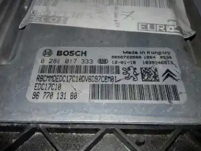 Pezzo di ricambio per auto di seconda mano centralina motore per citroen c3 picasso exclusive riferimenti oem iam 0281017333  9677013180