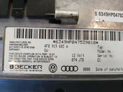 Second-hand car spare part gps navigation system for audi a6 avant (4f5) 2.4 oem iam references 8t0919603c  4f0919603a Second-hand car spare part gps navigation system for audi a6 avant (4f5) 2.4 oem iam references 8t0919603c  4f0919603a