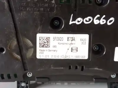 Second-hand car spare part dashboard for seat leon sc (5f5) i-tech ecomotive oem iam references 5f0920873a a2c94689100 a2c53427456ar