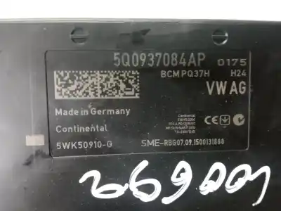 Автозапчастина б/у електронний модуль для seat leon (5f1) emoción посилання на oem iam 5q0937084ap  5q0937084ap