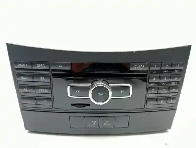 Second-hand car spare part Audio System / Radio Cd for MERCEDES-BENZ CLASE E (W212) LIM. 2.0 CGI CAT OEM IAM references A2129000219  