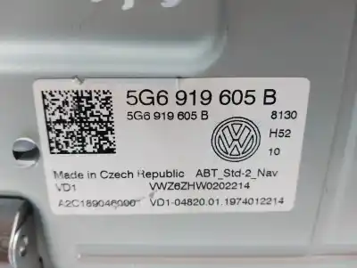 Recambio de automóvil de segunda mano de sistema navegacion gps para volkswagen golf vii lim. (bq1) comfortline referencias oem iam 5g6919605b  