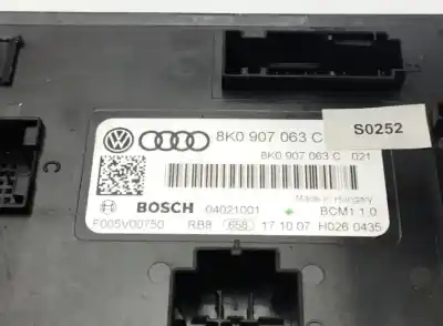 Second-hand car spare part electronic module for audi a4 berlina (b8) básico oem iam references 8k0907063d  