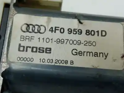 Автозапчастина б/у регулятор вікна передній лівий для audi a6 allroad c6 (4fh) 2.7 tdi quattro посилання на oem iam 4f0959801d  4f0837461d