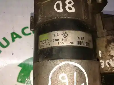 Second-hand car spare part starter motor for renault clio ii fase i (b/cbo) 1.4 16v tech-run oem iam references d7e6  