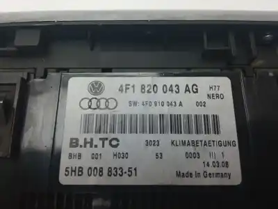 Автозапчастина б/у контроль опалення / кондиціонації для audi a6 allroad c6 (4fh) 2.7 tdi quattro посилання на oem iam 4f1820043ag  