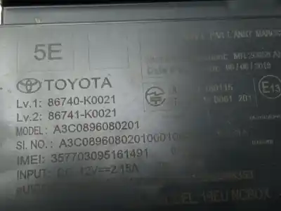 Second-hand car spare part electronic module for toyota yaris active oem iam references 86740k0021  86741k0021