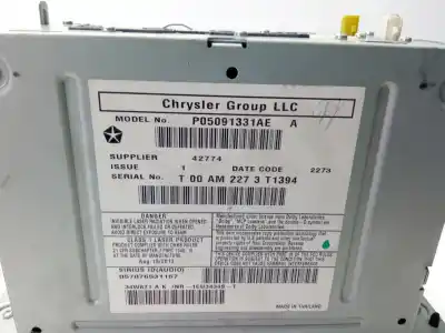 Gebrauchtes Autoersatzteil audiosystem / radio-cd zum chrysler grand voyager v (rt) 3.3 oem-iam-referenzen 5091331ae  p05091331ae
