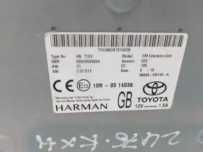 Second-hand car spare part electronic module for lexus ux (za10) 250h e-four oem iam references 868400w130  