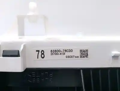 Peça sobressalente para automóvel em segunda mão quadrante por lexus ux (za10) 250h e-four referências oem iam 8380076c30  8380076c31