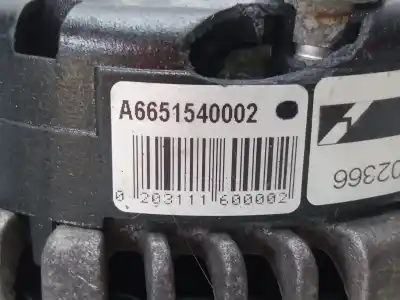 Second-hand car spare part alternator for ssangyong kyron 2.0 xdi 4x4 oem iam references a6651540002  