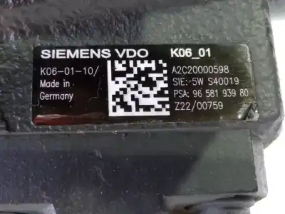Peça sobressalente para automóvel em segunda mão bomba de combustivel por peugeot 407 2.0 16v hdi fap cat (rhr / dw10bted4) referências oem iam a2c20000598  