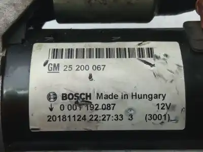 Second-hand car spare part starter motor for opel corsa d (s07) 1.4 (l08 l68) oem iam references 25200067  0001192087