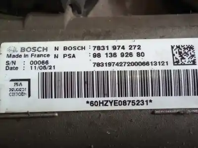 Second-hand car spare part steering rack for toyota proace furgoneta (mdx_) 1.6 d (mdx9) oem iam references 9806468380  9813692680