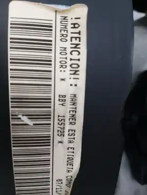 Second-hand car spare part complete engine for seat ibiza iii (6l1) 1.4 16v oem iam references bby  