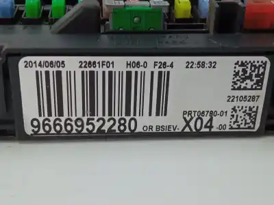 Second-hand car spare part fuse box unit for citroen c3 1.4 oem iam references 6580yg  9666952280