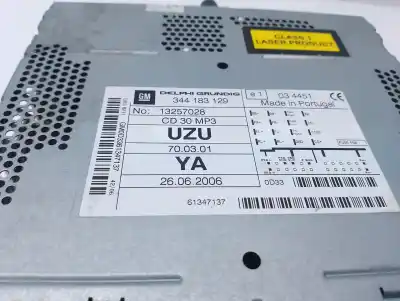 Peça sobressalente para automóvel em segunda mão sistema de áudio / rádio cd por opel corsa d (s07) 1.3 cdti (l08 l68) referências oem iam 13257028  