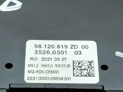 Автозапчастина б/у многофункційне управління для toyota proace furgoneta (mdx_) 1.6 d (mdx9) посилання на oem iam 98120819zd  