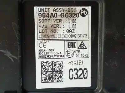 Автозапчастина б/у електронний модуль для kia picanto (ja) attract посилання на oem iam 954a0g6320  
