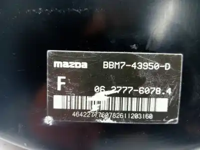 Peça sobressalente para automóvel em segunda mão servo freio por mazda 3 (bl) 1.6 mzr cd (bl14) referências oem iam bbm743950d  06277760784