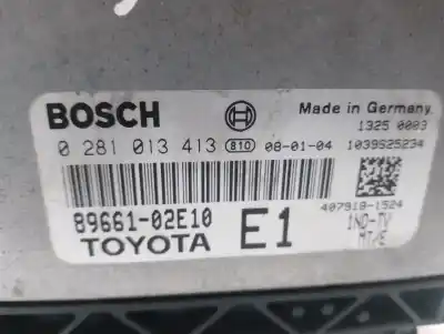 İkinci el araba yedek parçası ecu motor kontrol cihazi için toyota auris (_e15_) 1.4 d-4d (nde150_) oem iam referansları 8966102e10  0281013413