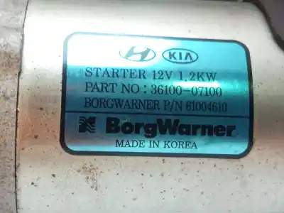 Автозапчастина б/у двигун запускається для kia picanto (ja) attract посилання на oem iam 3610007100  