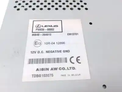 Автозапчасти б/у gps-навигационная система за lexus is 300h ссылки oem iam 8684020a012  