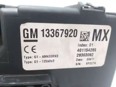 Second-hand car spare part fuse box unit for opel corsa d innovation oem iam references 13367920  