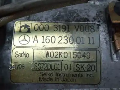 Second-hand car spare part air conditioning compressor for smart cabrio 0.7 turbo oem iam references a1602300111  