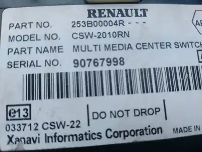 Second-hand car spare part multifunction switch for renault scenic iii grand dynamique oem iam references 253b00004r  