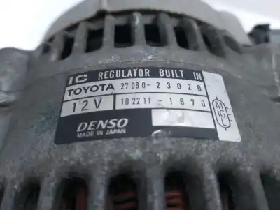 Автозапчастина б/у генератор для toyota yaris (ksp9/scp9/nlp9) 1.4 turbodiesel cat посилання на oem iam 2706023020  1022111670