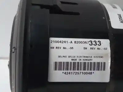 Second-hand car spare part heating / air conditioning control panel for renault espace iv (jk0) 2.0 dci diesel cat oem iam references 8200367333  