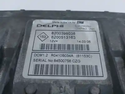 Peça sobressalente para automóvel em segunda mão centralina de motor uce por nissan note (e11e) 1.5 dci turbodiesel cat referências oem iam 8200399038  