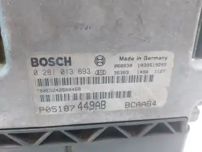 Second-hand car spare part ecu engine control for dodge caliber 2.0 crd oem iam references p05187449ab  0281013693