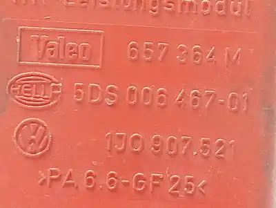 Peça sobressalente para automóvel em segunda mão resistência sofagem chauffage por audi a3 (8l) 1.9 tdi referências oem iam 657364m  