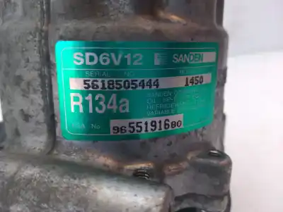 Peça sobressalente para automóvel em segunda mão compressor de ar condicionado a/a a/c por citroen c2 (jm_) 1.4 hdi referências oem iam 9655191680  