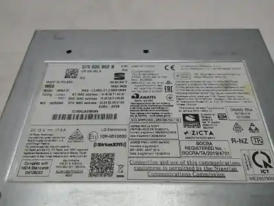 Peça sobressalente para automóvel em segunda mão módulo / sistema de navegação gps por seat ateca (kh7) fr go referências oem iam 575035862b  