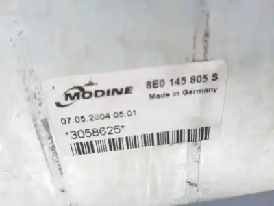 Peça sobressalente para automóvel em segunda mão intercooler por audi a4 berlina (8e) 1.9 tdi referências oem iam 8e0145805s  