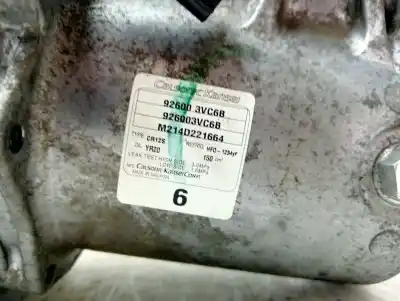 Second-hand car spare part air conditioning compressor for nissan note acenta oem iam references 926003vc6b  