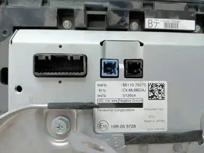 Second-hand car spare part multifunction display for lexus ux (za10) 250h e-four oem iam references 8611176100 8391033301 8611076070