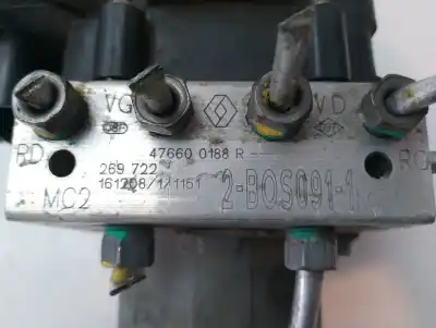 Peça sobressalente para automóvel em segunda mão abs por renault clio iv 0.9 referências oem iam 476607694r  476600188r