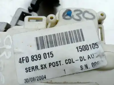 Second-hand car spare part rear left door lock for audi a6 avant (4f5) 2.4 oem iam references 4f0839015  4f0839015