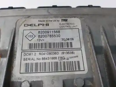 Pezzo di ricambio per auto di seconda mano centralina motore per dacia logan ambiance riferimenti oem iam 8200785530  8200911568