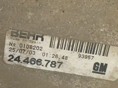 Second-hand car spare part intercooler for opel corsa c blue line oem iam references 93177425  24466787