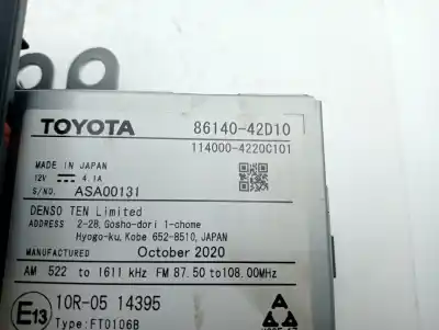 Second-hand car spare part multifunction display for toyota rav4 hybrid 4x2 advance oem iam references 8614042c00  8614042d10