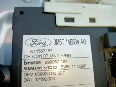 Автозапчастина б/у регулятор скла заднього правого для ford focus c-max (cap) 1.8 tdci turbodiesel cat посилання на oem iam 1430372  