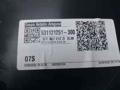 Автозапчастина б/у обликка задніх правіх дверей для cupra formentor tsi cupra посилання на oem iam 5ff867212dxlm  